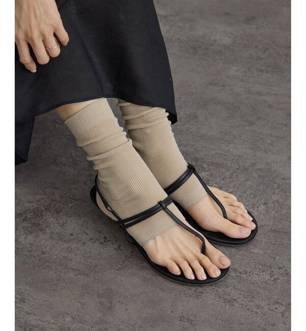 SALON adam et rope'「コットンオープントゥソックス」|ソックス|ベージュ(27)