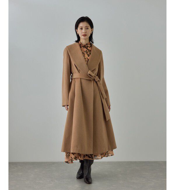 ROPE「プレミアムカシミヤ ショールカラーコート【25AW】」|ステンカラーコート|