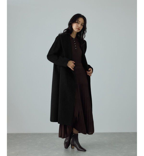 ROPE「プレミアムカシミヤ ショールカラーコート【25AW】」|ステンカラーコート|