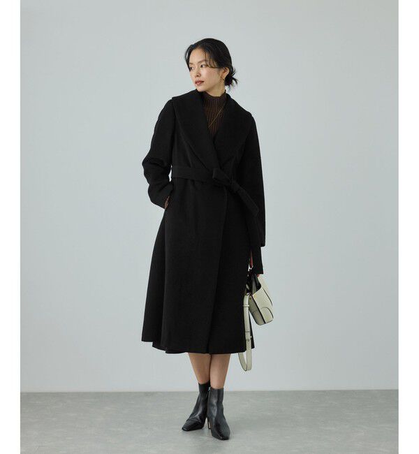 ROPE「プレミアムカシミヤ ショールカラーコート【25AW】」|ステンカラーコート|