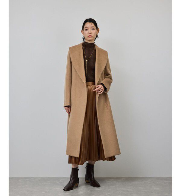 ROPE「プレミアムカシミヤ ショールカラーコート【25AW】」|ステンカラーコート|