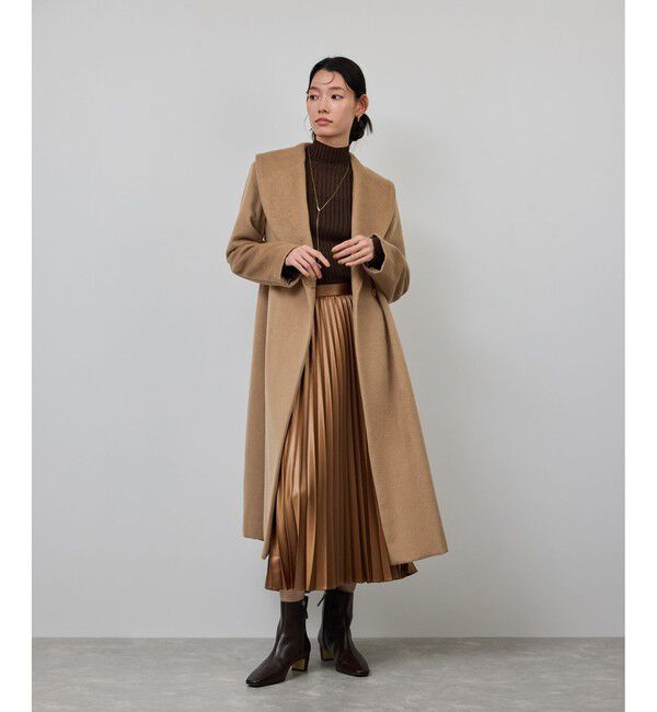 ROPE「プレミアムカシミヤ ショールカラーコート【25AW】」|ステンカラーコート|