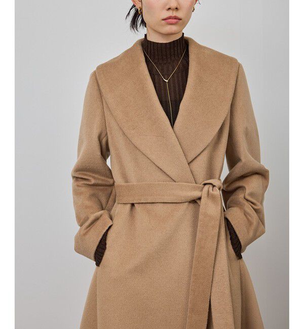 ROPE「プレミアムカシミヤ ショールカラーコート【25AW】」|ステンカラーコート|