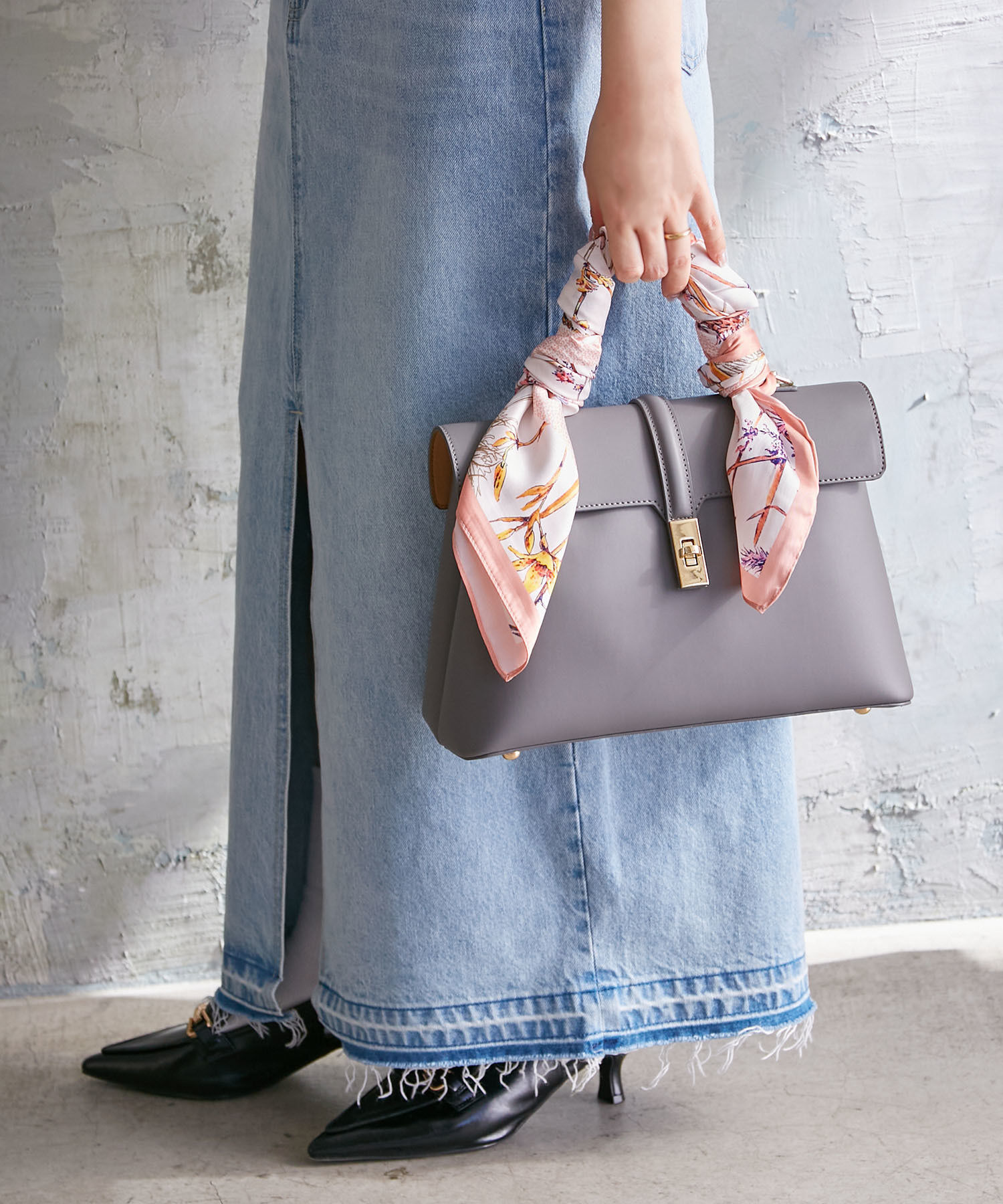 VIS「ひねり金具ワンハンドルバッグ/2WAY,軽量」|ハンドバッグ|