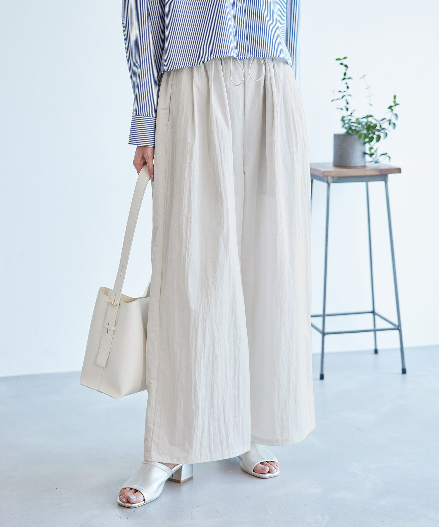 Rope&rsquo;Picnic「ウエストドロストコードイージーパンツ」|その他|ベージュ系(28)