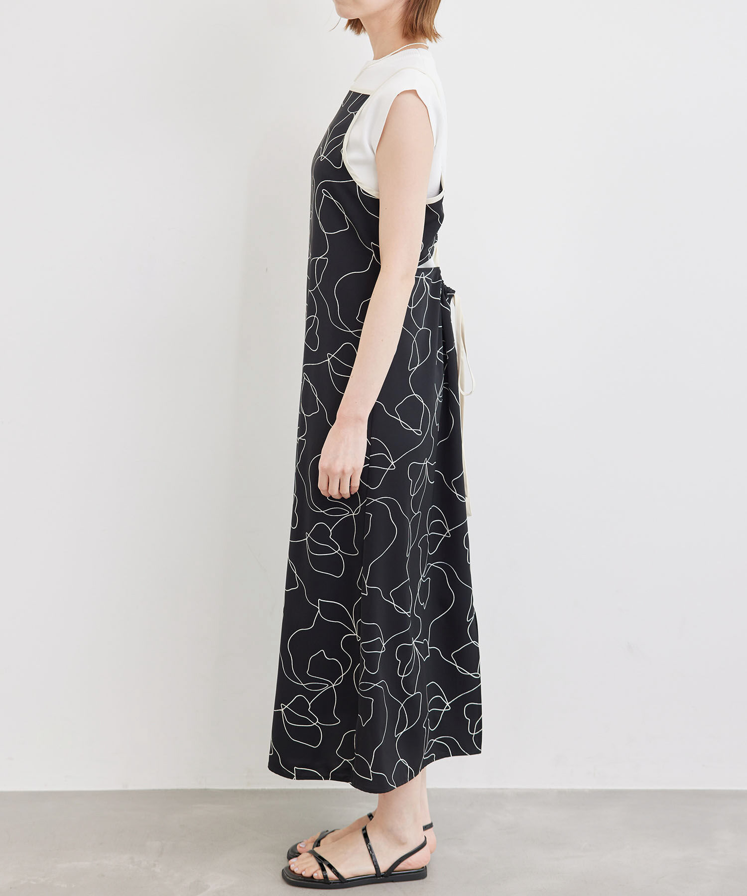 Rope&rsquo;Picnic「線画プリントキャミソールワンピース」|ワンピース|