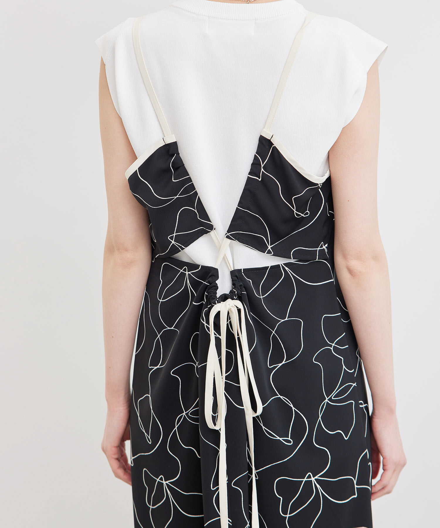 Rope&rsquo;Picnic「線画プリントキャミソールワンピース」|ワンピース|