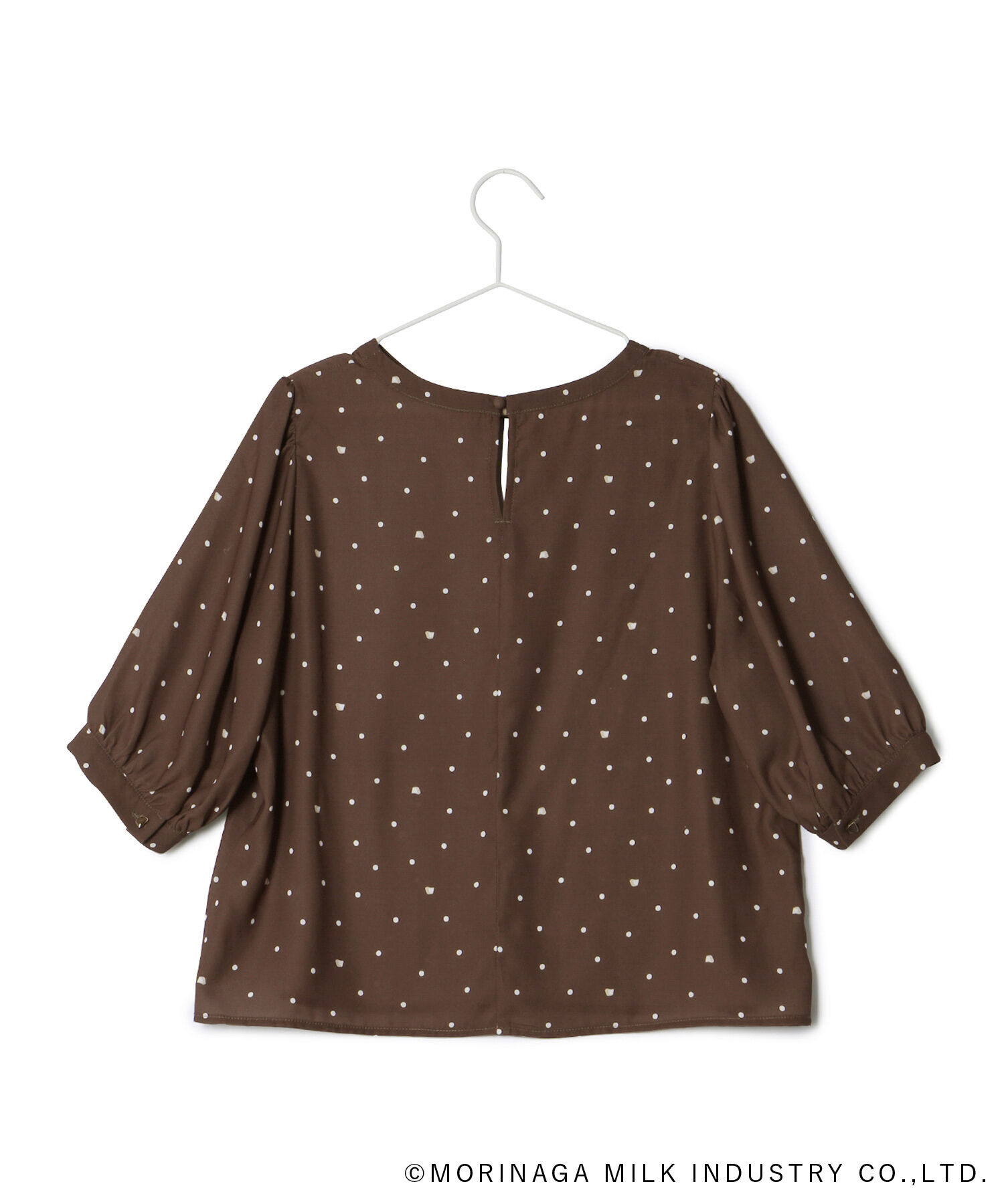 Rope&rsquo;Picnic「【Pino meets ROPE' PICNIC】Pinoドット柄ブラウス」|シャツ・ブラウス|