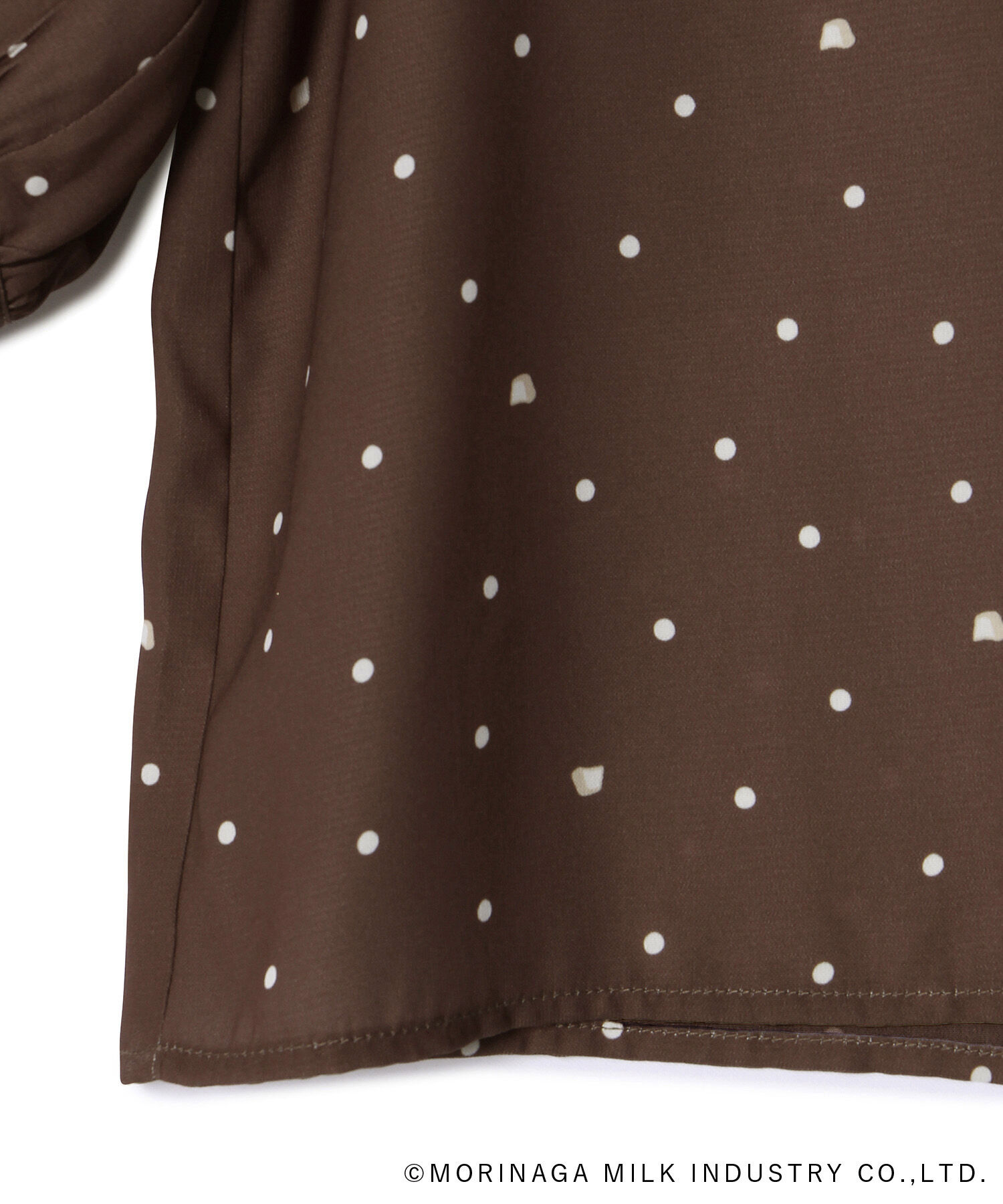 Rope&rsquo;Picnic「【Pino meets ROPE' PICNIC】Pinoドット柄ブラウス」|シャツ・ブラウス|