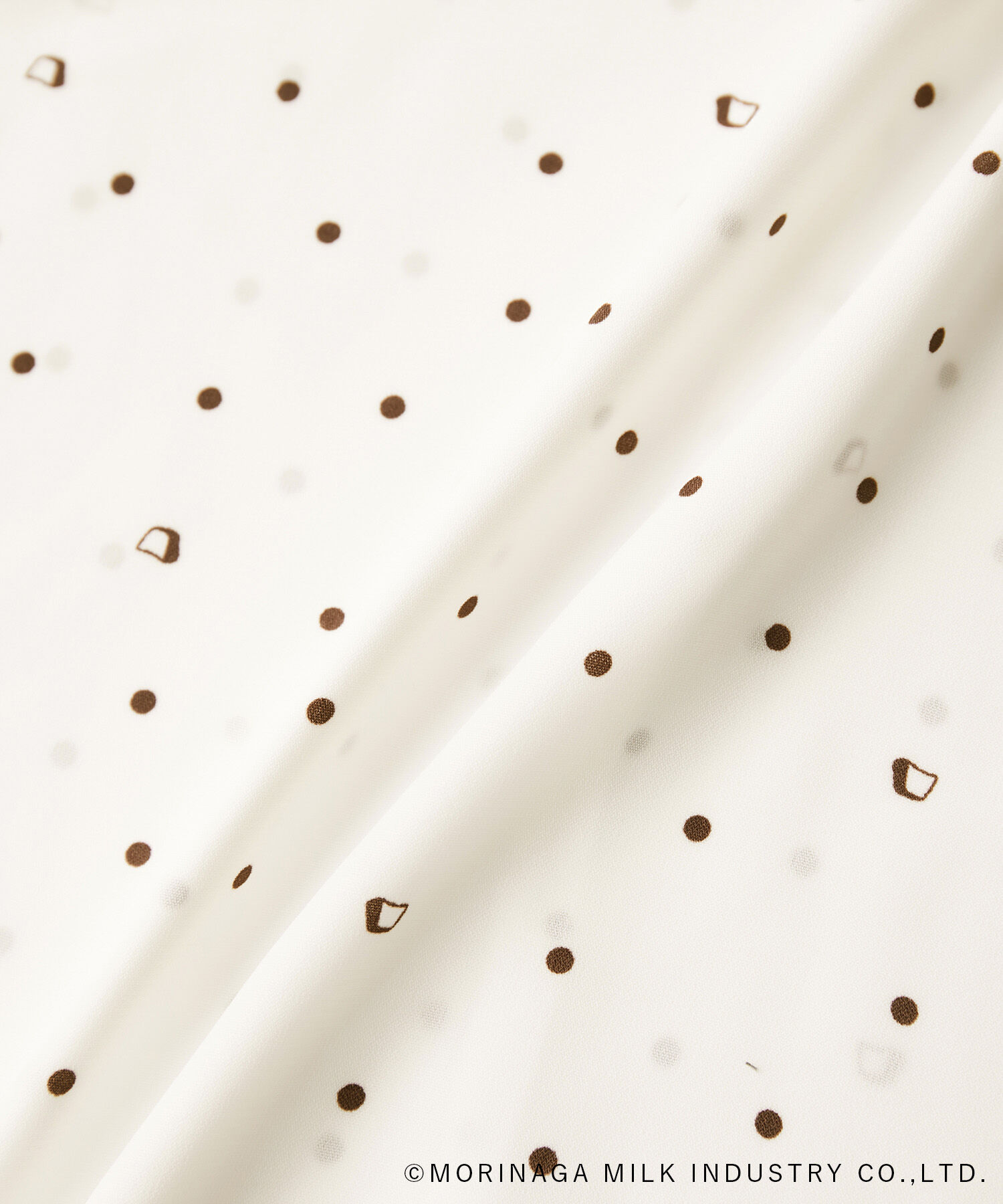 Rope&rsquo;Picnic「【Pino meets ROPE' PICNIC】Pinoドット柄ブラウス」|シャツ・ブラウス|