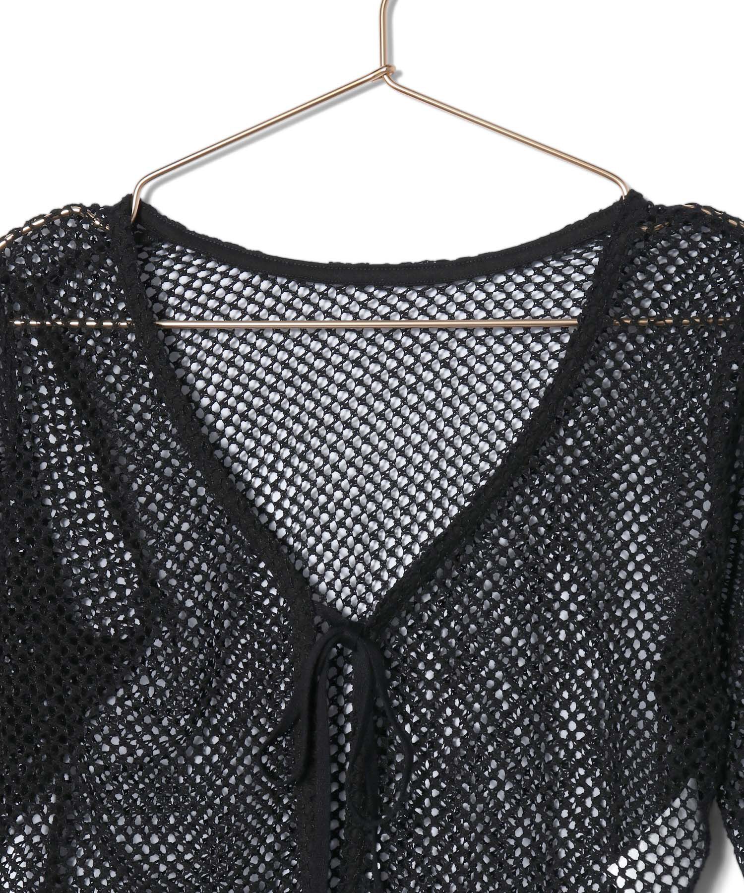 ROPE' PICNIC R「クロップドメッシュカットカーディガン」|カーディガン|