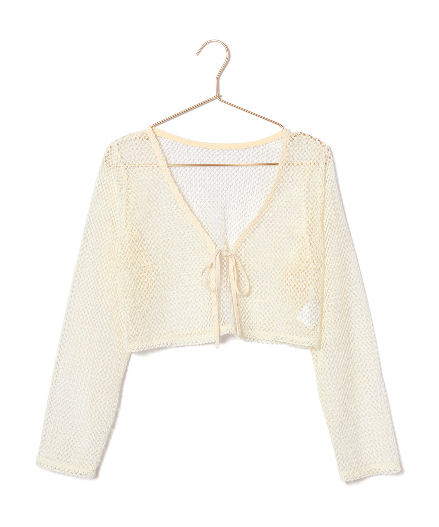 ROPE' PICNIC R「クロップドメッシュカットカーディガン」|カーディガン|