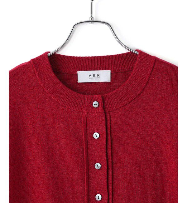 ADAM ET ROPE'「【WEB限定】ラメニットコンパクトカーディガン」|カーディガン|