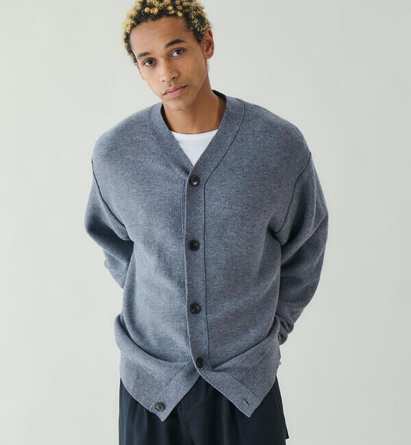 ORCIVAL「ORCIVAL | ウールコットン Vネックカーディガン MEN」|ニット・セーター|