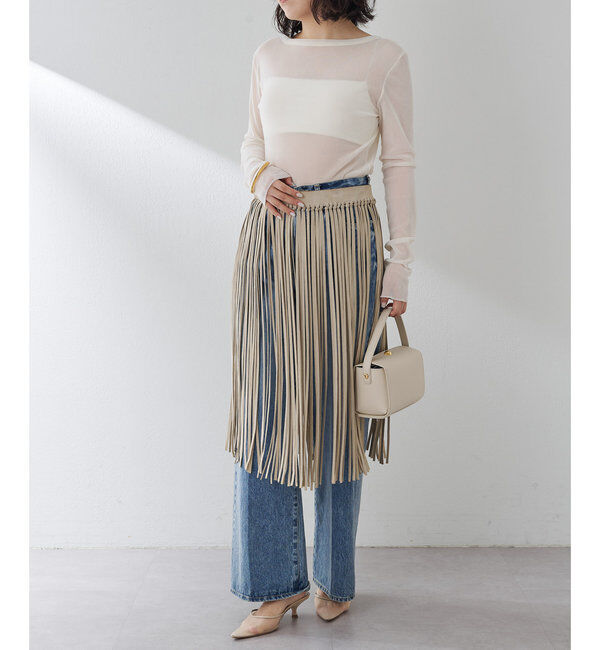  「フロッキーバックシャンカットソー」|Tシャツ・カットソー|