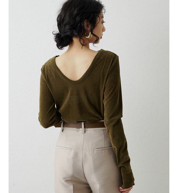  「フロッキーバックシャンカットソー」|Tシャツ・カットソー|