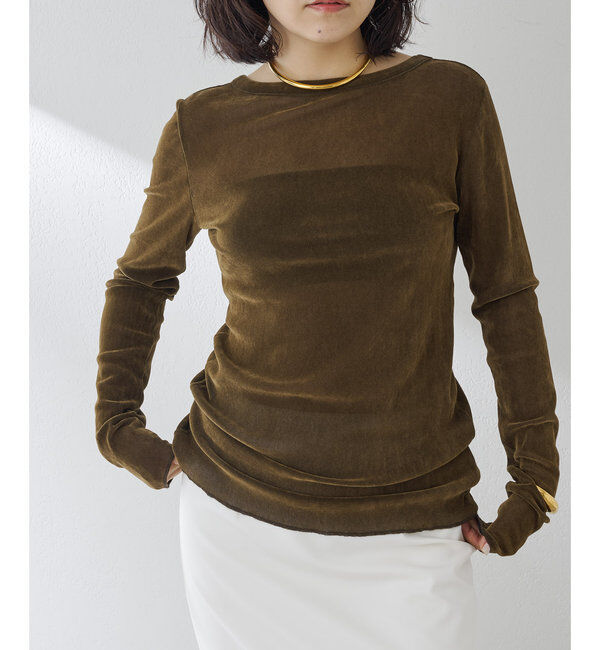  「フロッキーバックシャンカットソー」|Tシャツ・カットソー|