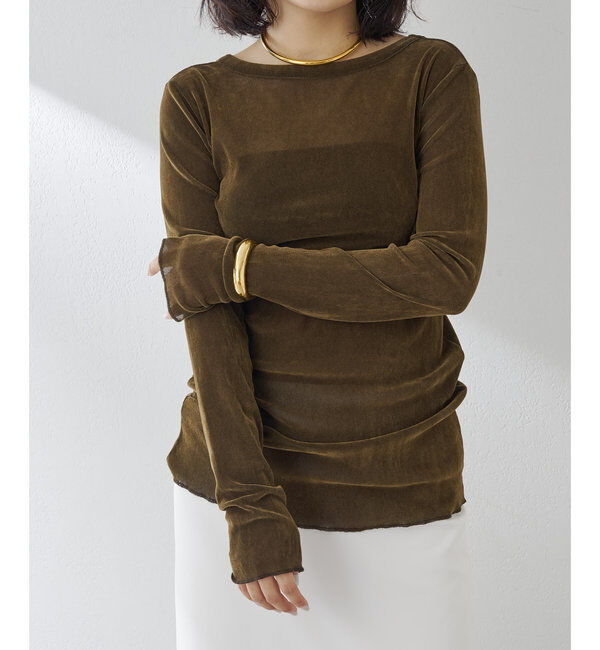  「フロッキーバックシャンカットソー」|Tシャツ・カットソー|