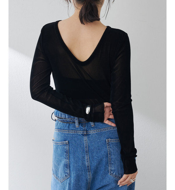  「フロッキーバックシャンカットソー」|Tシャツ・カットソー|