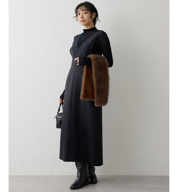  「ダブルサテンワンピース」|ワンピース|