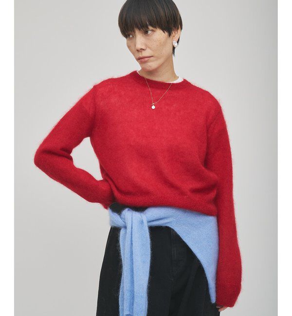 GEMINI「【GEMINI】モヘヤプルオーバー」|ニット・セーター|レッド