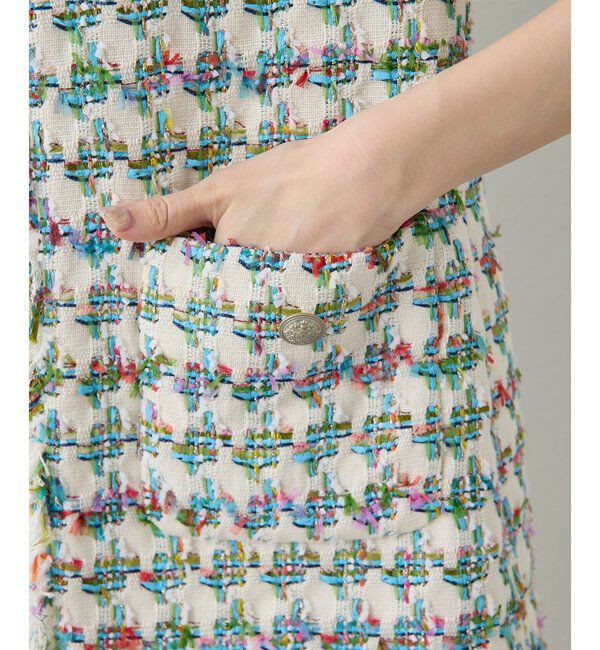  「LINTONフリンジジレ」|ベスト・ジレ|