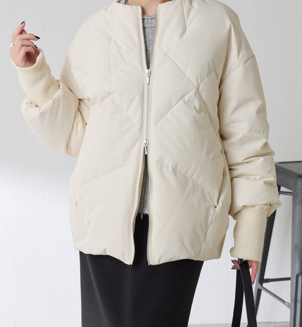  「ノーカラーダウンコート」|その他|