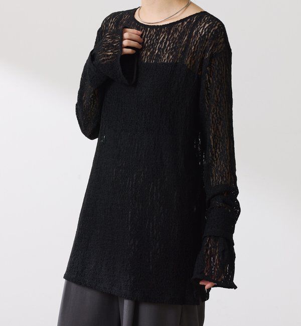  「レースオーバーチュニック」|Tシャツ・カットソー|