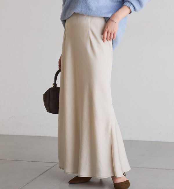  「【IDE監修大きめサイズ/WEB限定リバイバル】サテンマーメイドスカート」|スカート|