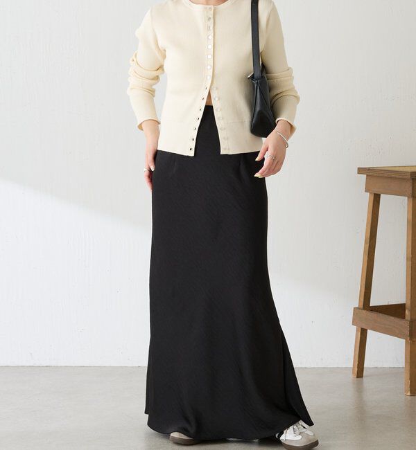  「【IDE監修大きめサイズ/WEB限定リバイバル】サテンマーメイドスカート」|スカート|