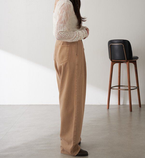  「Q.anosチャームタックデニムパンツ」|デニム|