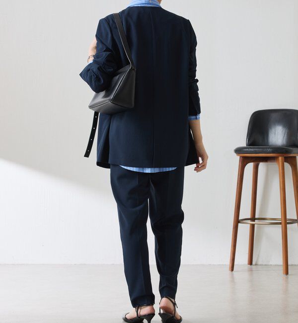  「【リバイバル】ジャージノーカラーダブルジャケット/セレモニー」|スーツ|