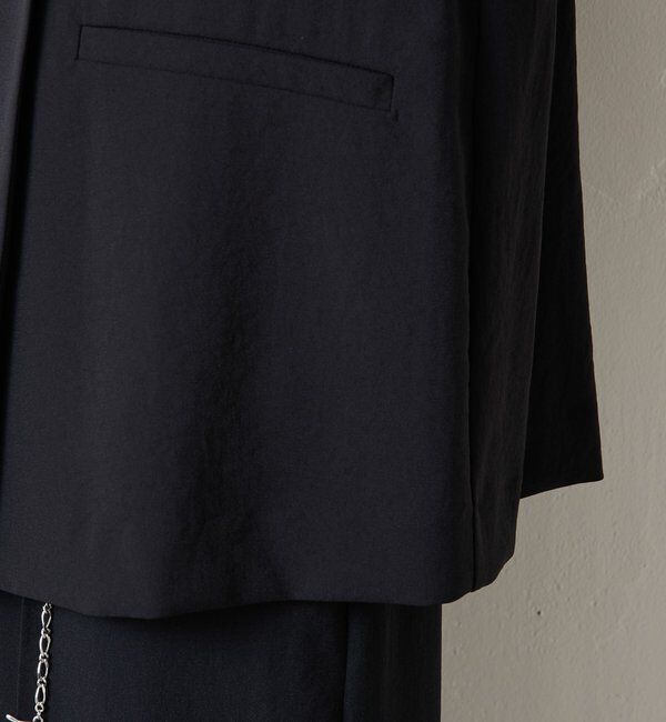  「【リバイバル】ジャージノーカラーダブルジャケット/セレモニー」|スーツ|