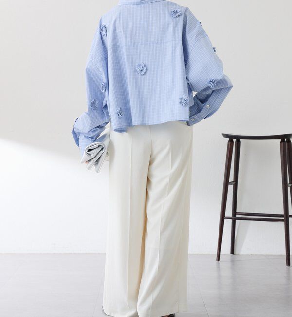  「フラワーモチーフシャツ」|シャツ・ブラウス|