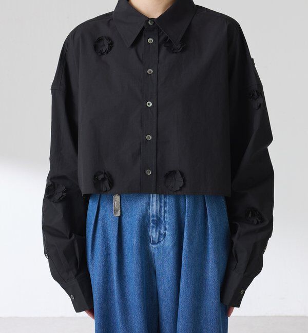  「フラワーモチーフシャツ」|シャツ・ブラウス|