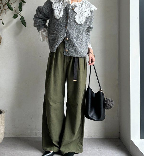  「ループヤーンニットジャケット」|カーディガン|