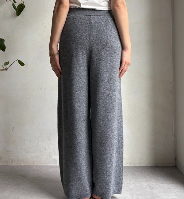  「メリノウール100％ニットパンツ」|チノ|