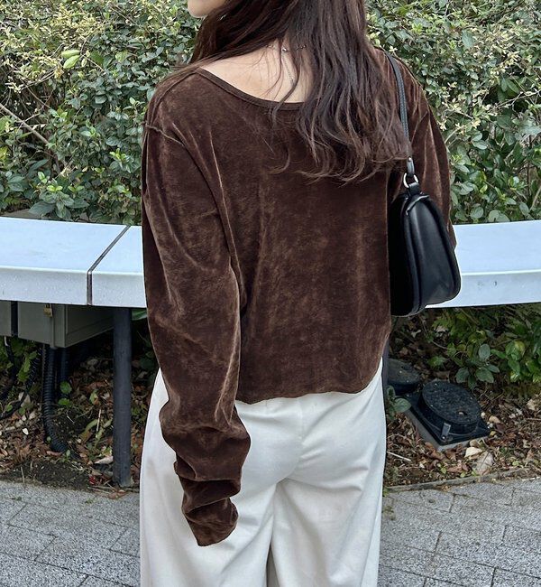  「チュールベロア2WAYカーディガン」|Tシャツ・カットソー|