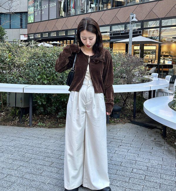  「チュールベロア2WAYカーディガン」|Tシャツ・カットソー|