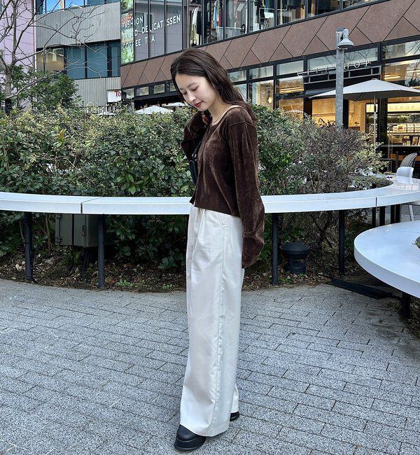  「チュールベロア2WAYカーディガン」|Tシャツ・カットソー|