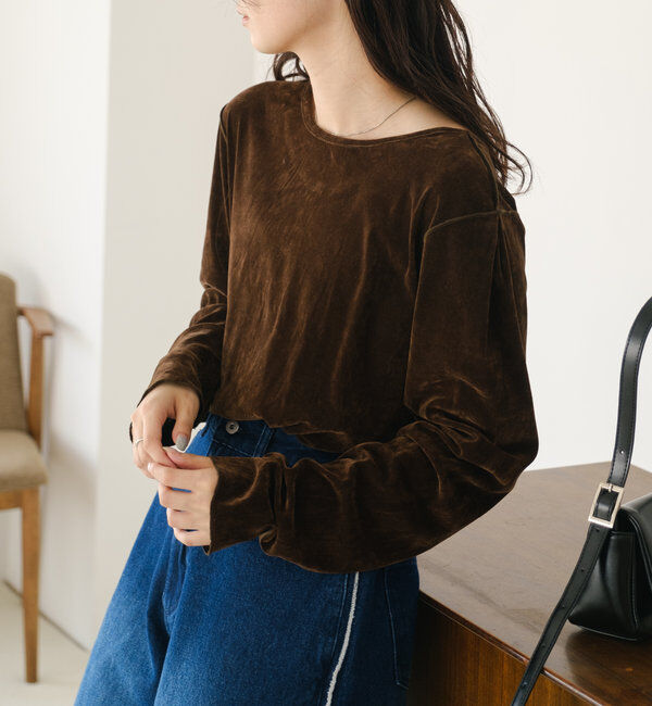  「チュールベロア2WAYカーディガン」|Tシャツ・カットソー|