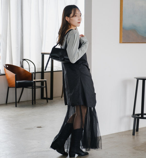  「チュールベロア2WAYカーディガン」|Tシャツ・カットソー|