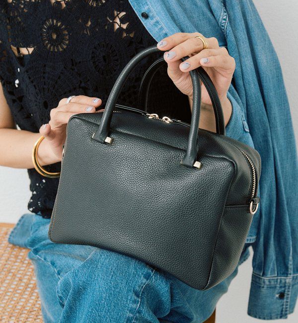  「予約【オンオフ問わず活躍】KONOJIレザーボストン」|ボストンバッグ|ブラック