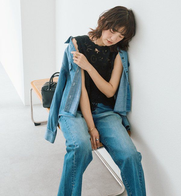  「予約【着映え】エンブロイダリーベスト」|ニット・セーター|