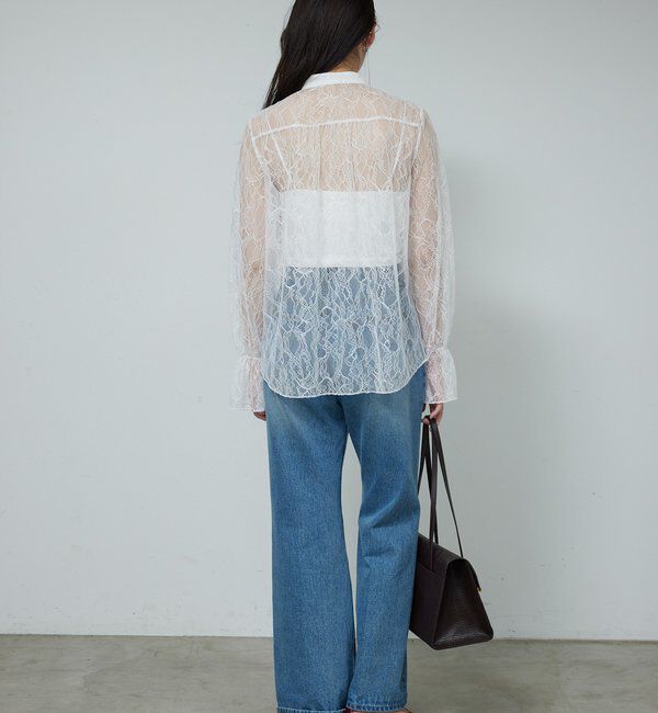  「シアーレースフリルブラウス」|シャツ・ブラウス|