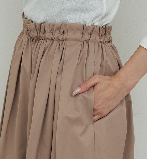  「ギャザーボリュームパンツ」|チノ|