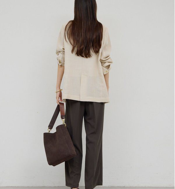  「【ガランテの定番】ライトジャージーワイドパンツ」|チノ|