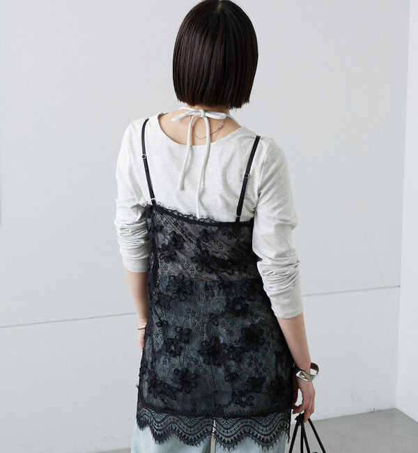  「レースVキャミチュニック」|シャツ・ブラウス|