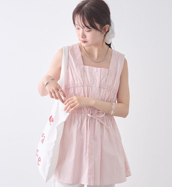  「ストライプタンクブラウス」|シャツ・ブラウス|