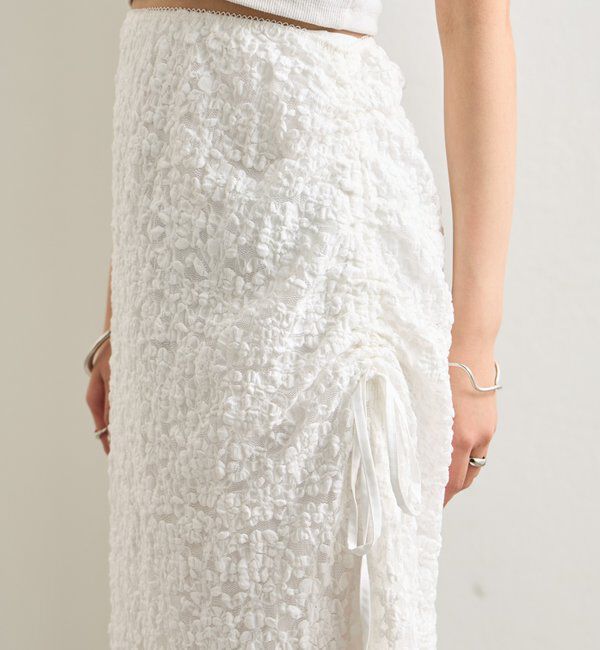  「レースミドル スカート」|スカート|